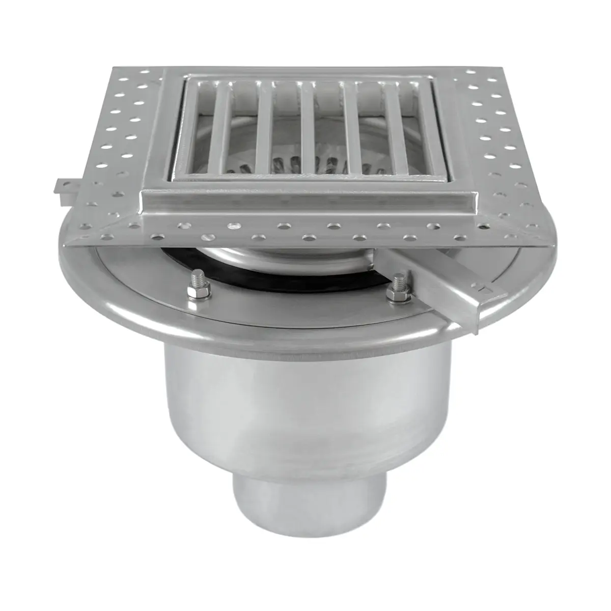 Scurgere de pardoseală verticală pătrată din două părți BK_KROD 300x300mm