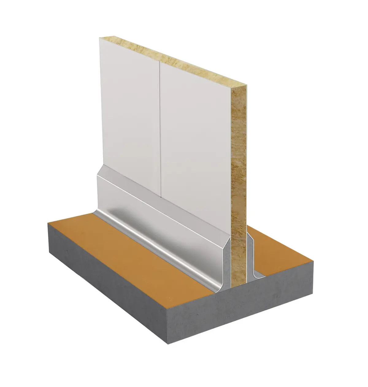 Plintă din oțel inoxidabil Clip-On