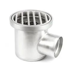 Sifon de pardoseală rotund profesional din oțel inoxidabil cu capac rezistent